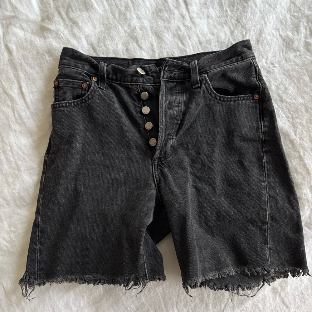 Aritzia Black Denim Shorts | Denim Forum